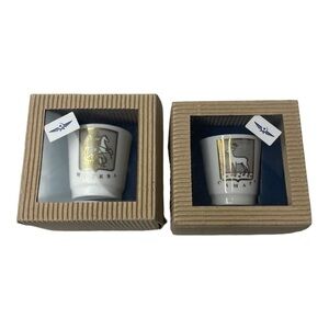 2 NWT Lomonosov Russian Porcelain Shot Glasses